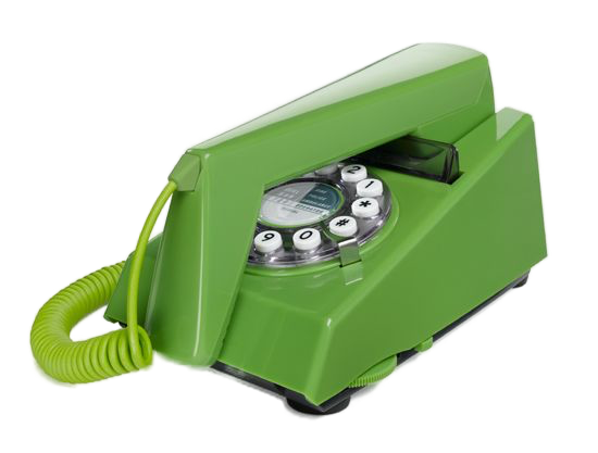 Old style green phone